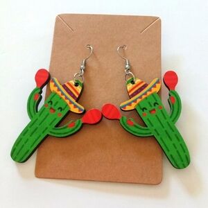 Colorful Cactus Earrings